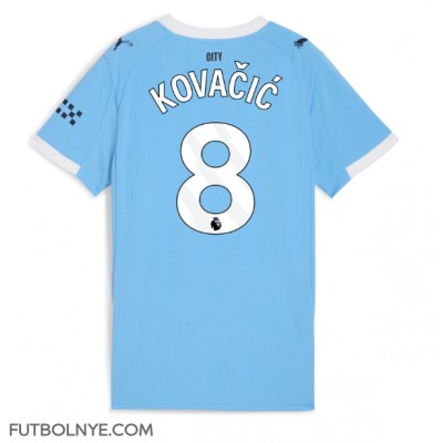 Camiseta Manchester City Mateo Kovacic #8 Primera Equipación para mujer 2025-26 manga corta Camiseta Manchester City Mateo Kovacic #8 Primera Equipación para mujer 2025-26 manga corta